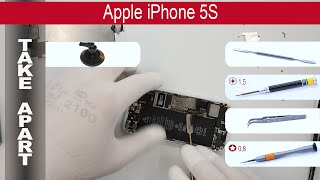 How to disassemble 📱 🍎 Apple iPhone 5S A1530, A1533, A1453, A1457, Take Apart, Tutorial